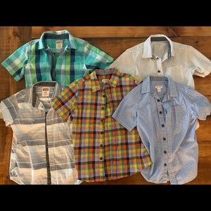 Boys size small short sleeve shirts